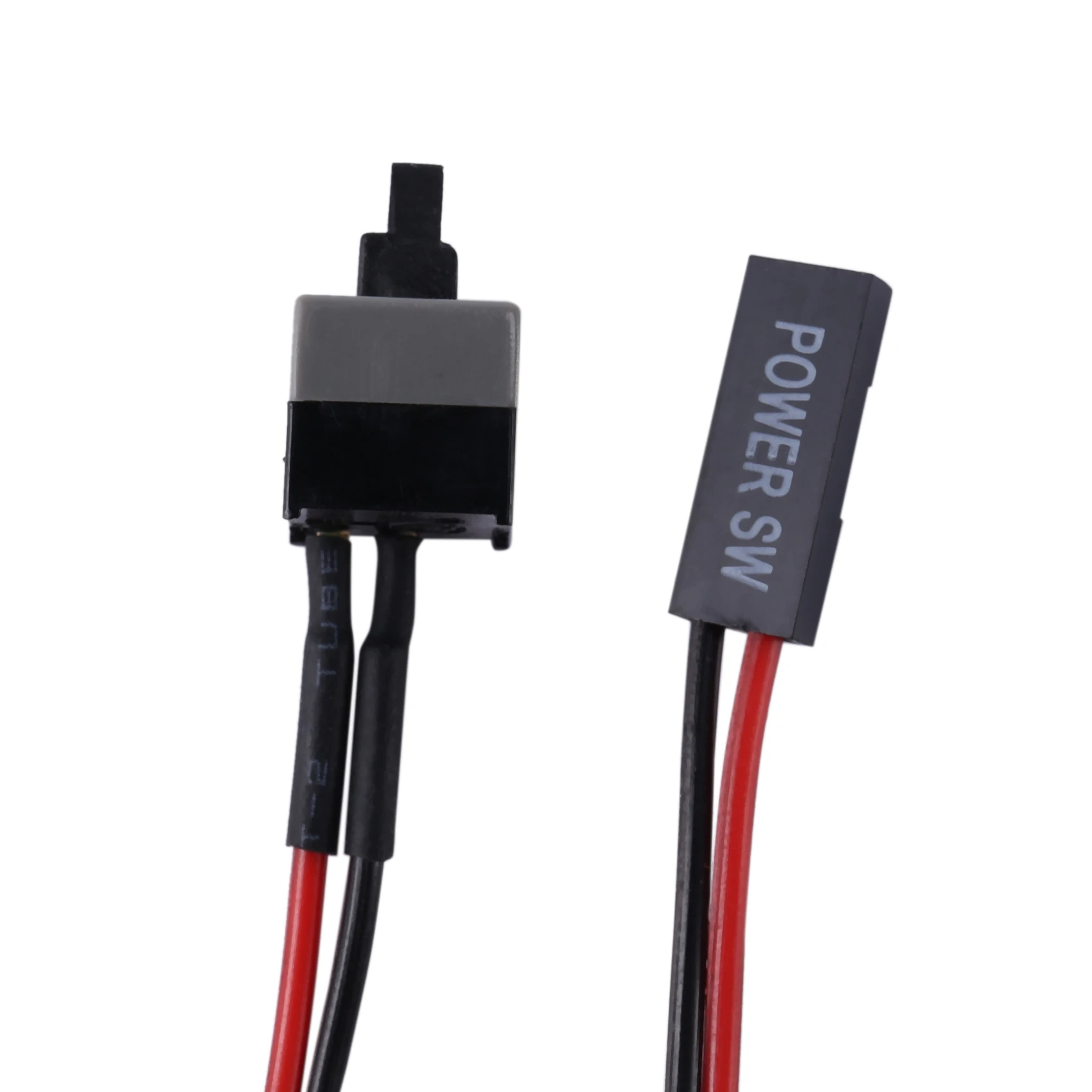 2 Pack 2 Pin Sw Pc Voedingskabel Aan/Uit Drukknop Atx Computer Switch Draad 45Cm