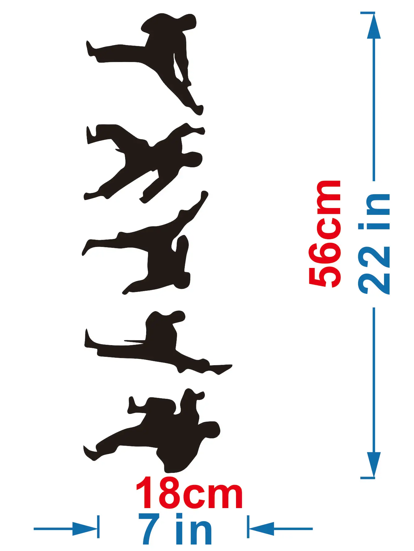 Vinyl Self-Adhesive Removable Taekwondo A Martial Art Wall Decal Home Bedroom Living Room kids\' Room Decorative Sticker JZY155