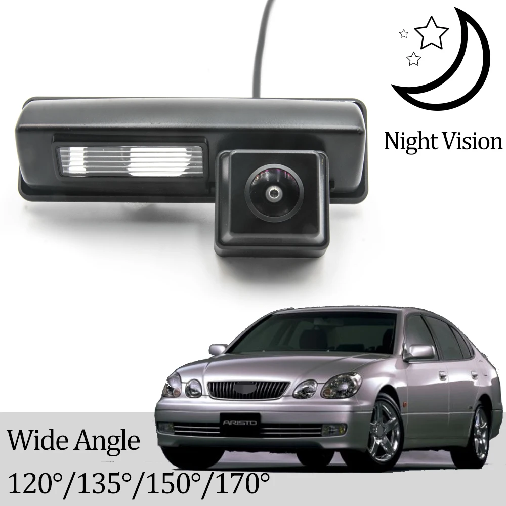 CCD HD AHD Fisheye Rear View Camera For Toyota Aristo 1998 1999 2000 2001 2002 2003 2004 2005 Car Reverse Parking Monitor