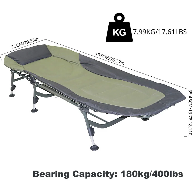 

Folding Camping Cot for Adults, Portable Outdoor Camp and Beach Bed ,Free Organizer and Storage Bag, Folding Sleeping Cots