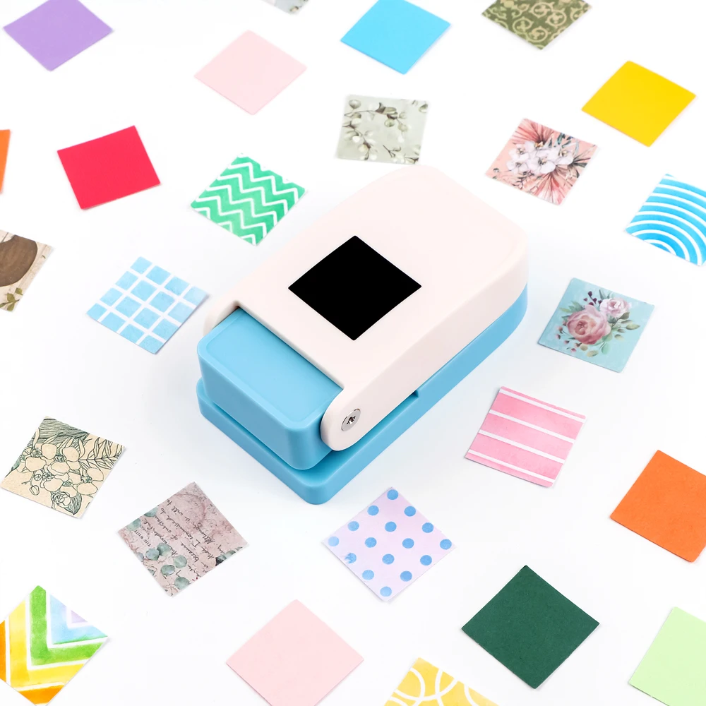 مربع تبويب لكمة خرامة الورق 1 "رافعة مربعة عمل الحرفية لكمة للمخطط إدراج بطاقة صنع Diy بها بنفسك المرجعية ورقة صياغة #6