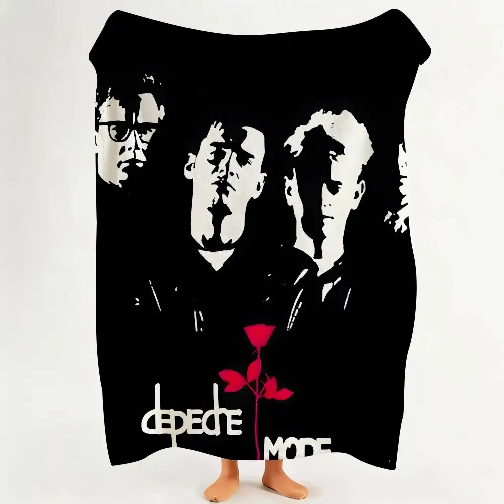 Band D-Depeche M-Mode Throw Flannel Throw Blanket Suitable for Sofa、Living Room、Bedroom