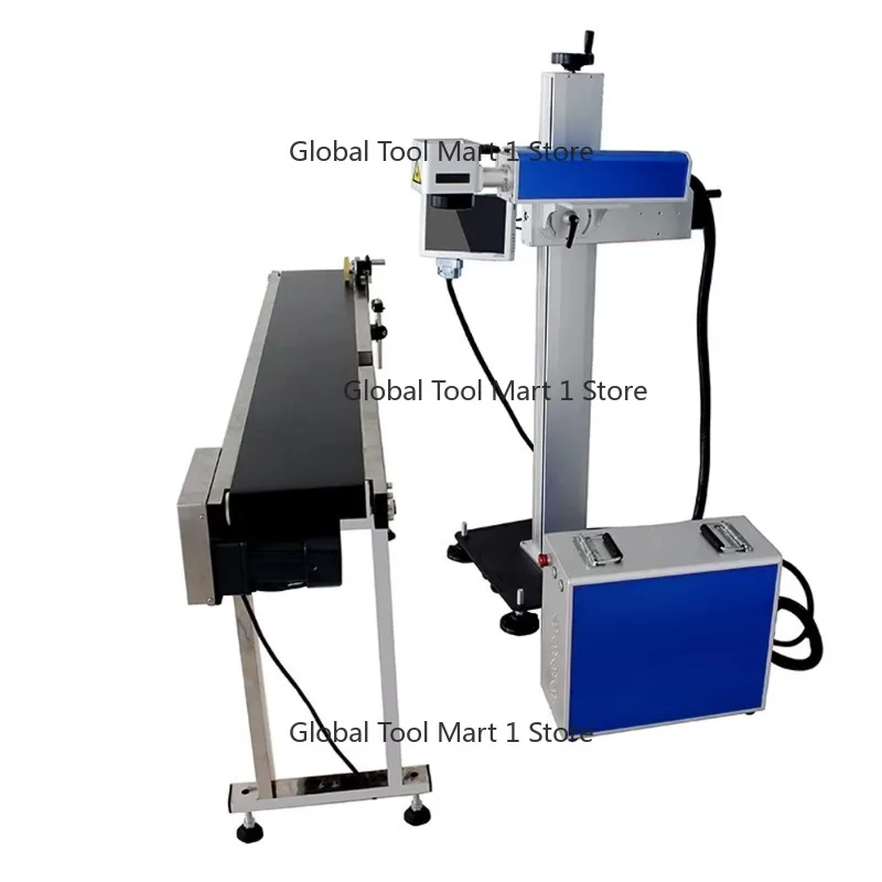 20w Animal Ear Tags Laser Marking Machine for Assembly Line Flow Line Pvc Pipe Farm Equipment