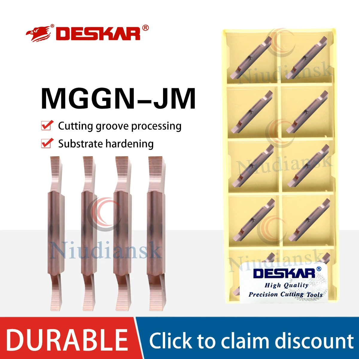 

MGGN Series Grooving Inserts MGGN 100/120/130/140-JM LF6018 CNC Lathe Decimal Point Grooving Turning Tools For Stainless Steels