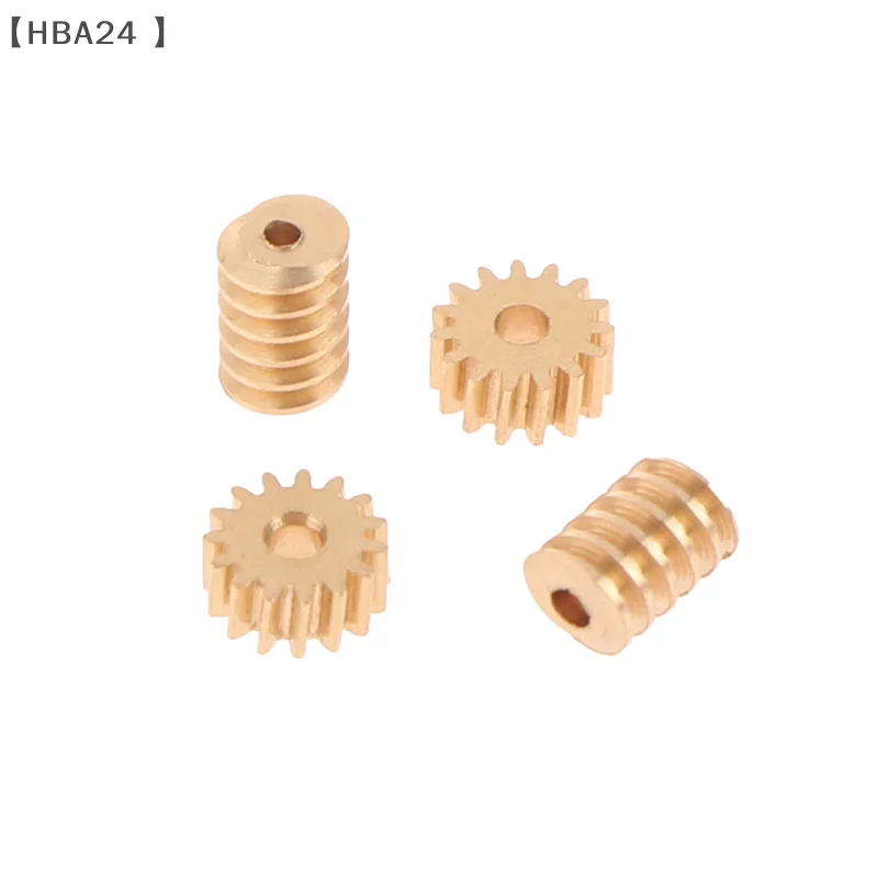 maveraHBA24⚡1:87 Modulo 0.2 15T Micro Ottone Turbina Verme Cambio Statico Foro Diametro 0.8mm/1mm Riduzione Pinion Albero Connettore