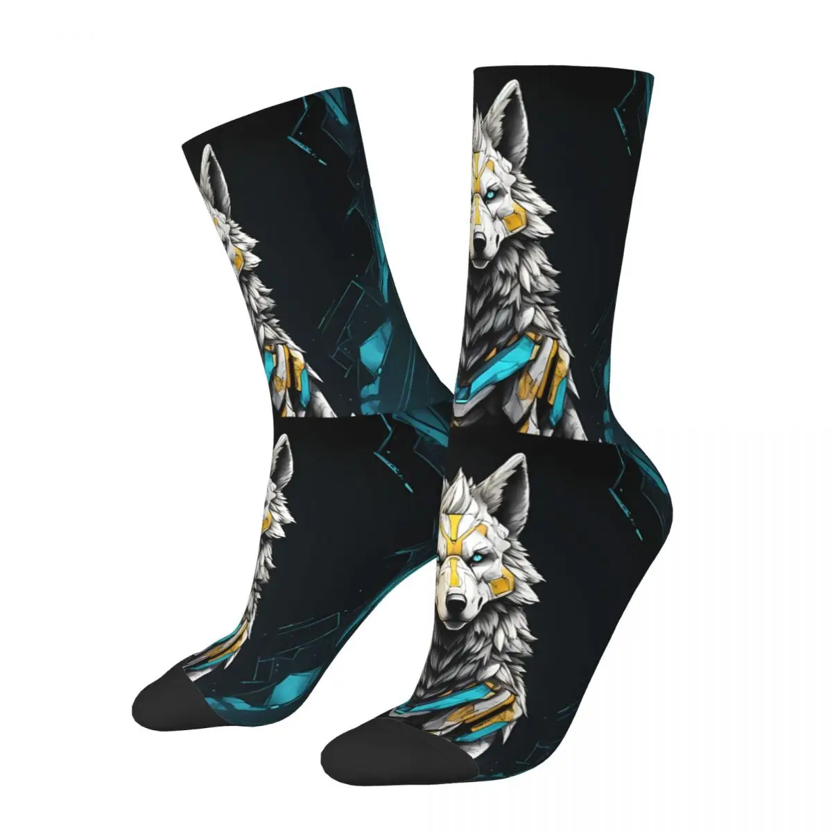 Wild Wolf Sock Printed Man Polyester