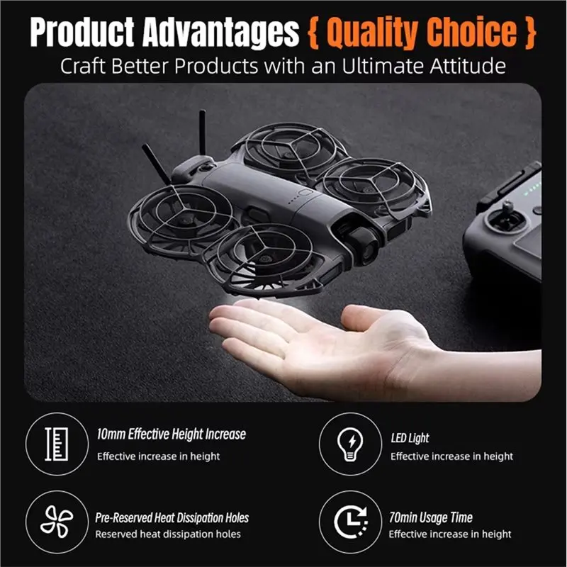 STARTRC Landing Gear Quick Release Night Light For DJI Neo 2 Drone Accessories Tripod Rechargeable Night Flying Light