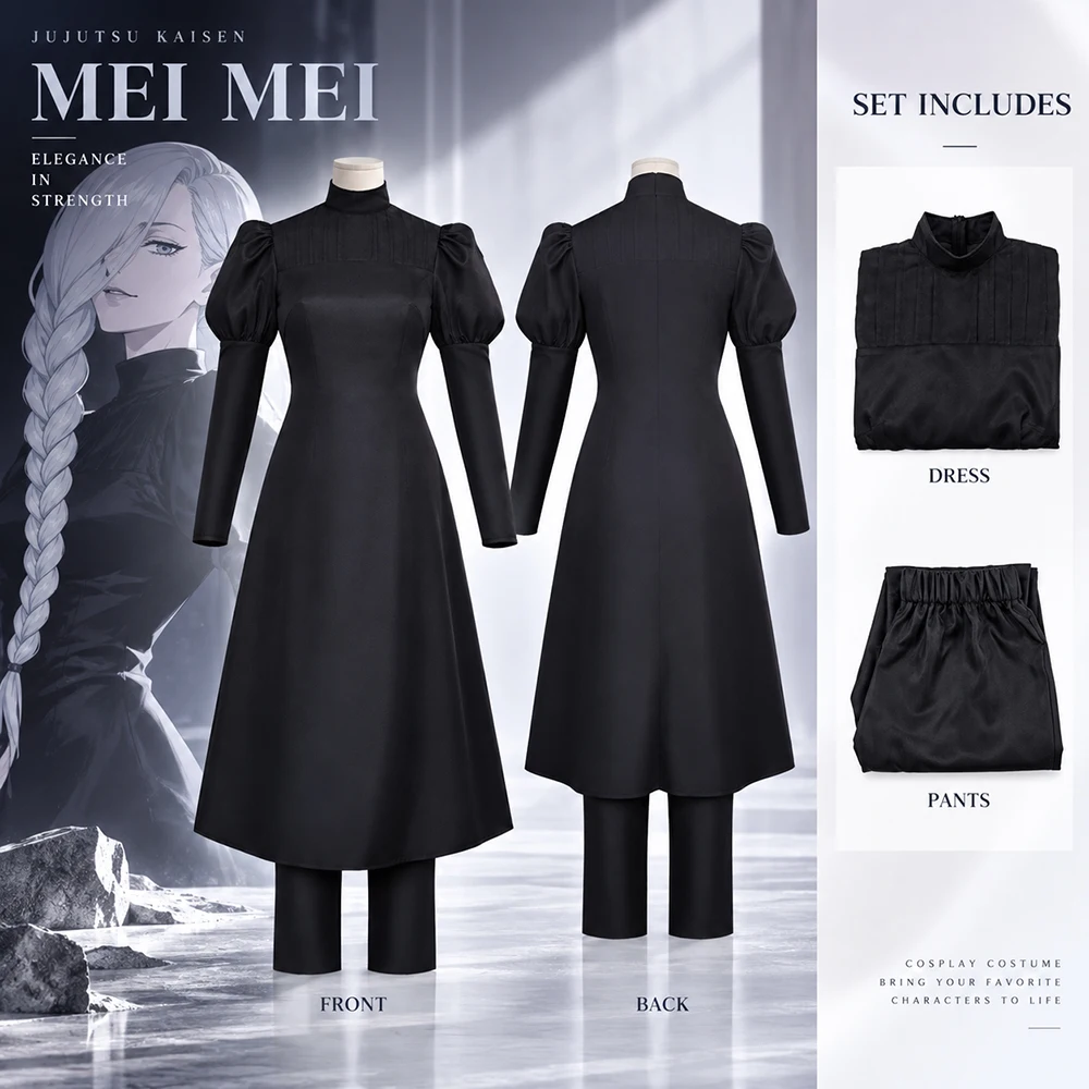 Kostum Cosplay Mei Mei dari Ju - Anime Cosplay Jujutsu Kaisen ulasan dan harga