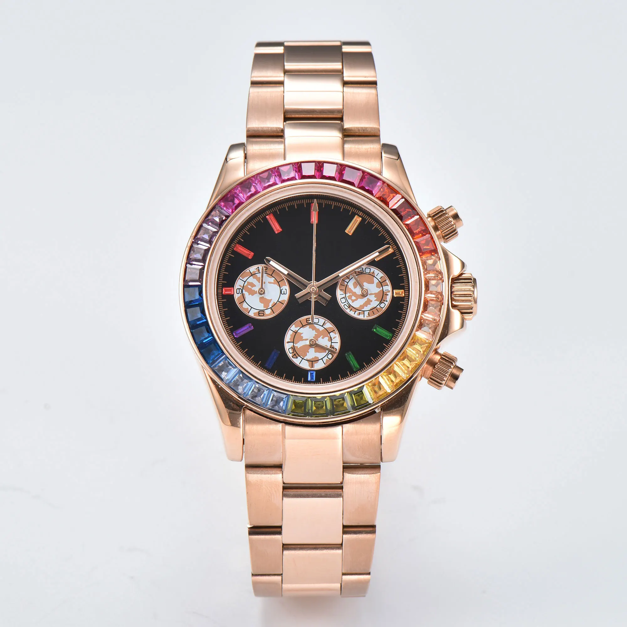 مضيئة الباندا الاتصال الهاتفي لحالات ساعة ، حركة الكوارتز ، توقيت الوجه ، اكسسوارات الساعات ، DIY بها بنفسك أجزاء ، VK63 ، 29.5 مللي متر ، 39 مللي متر