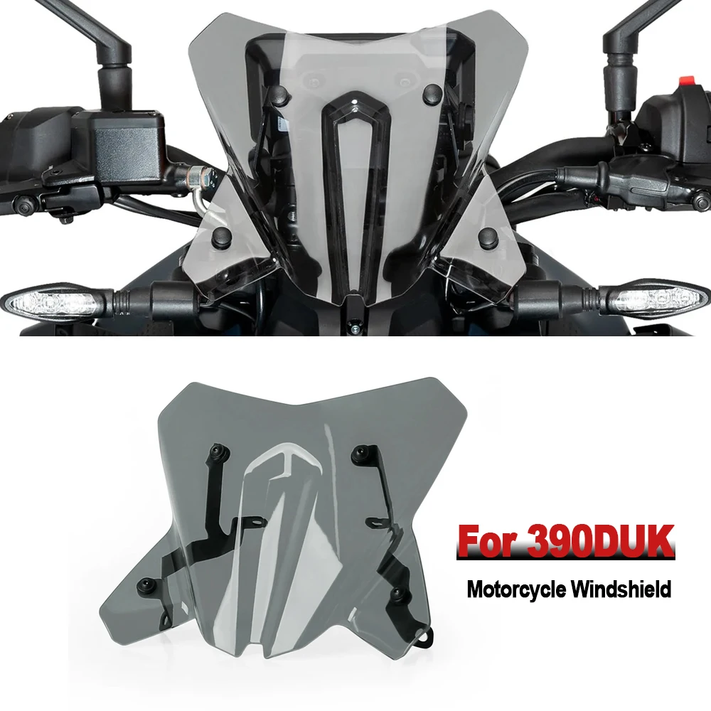 

For 390 Duke 390 duk 2024 2025 New Motorcycle Accessories Acrylic Front Windshield Windscreen Fairing Wind Deflectors