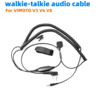Walkie talkie to Vimoto V3 V6 V8 BT Helmet Headset Cable For Baofeng 2 Pin UV5R 17 888S Quansheng UV-K5(8) K6 Kenwood HAM Radio