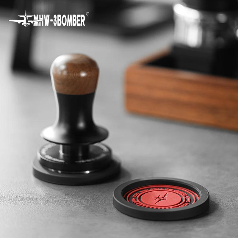 MHW-3BOMBER Silicone Mat Coffee Tamper Storage Station Espresso Coaster Table Mat for Moka Pot Heat Resistant Draining Pad