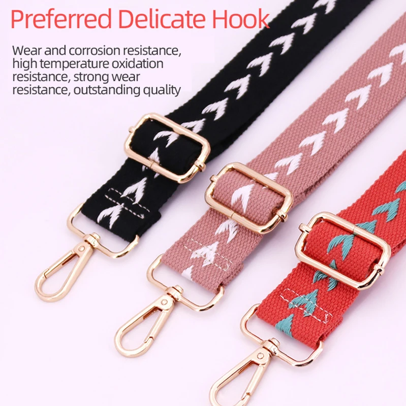 Women Handbag Straps for Crossbody Adjustable Bag Accessories Belt For Bag Accessories  Belt Wide Nylon Shoulder Bag Straps