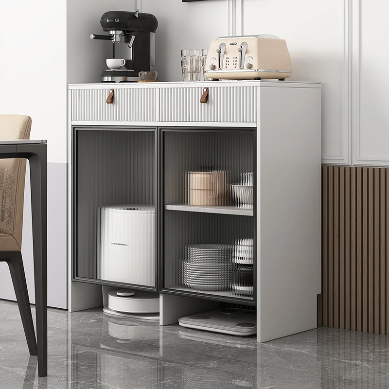 

The shelf of sweeping robot is adapted to the small-sized fish tank shelf in the living room of Cobos stone storage cabinet.