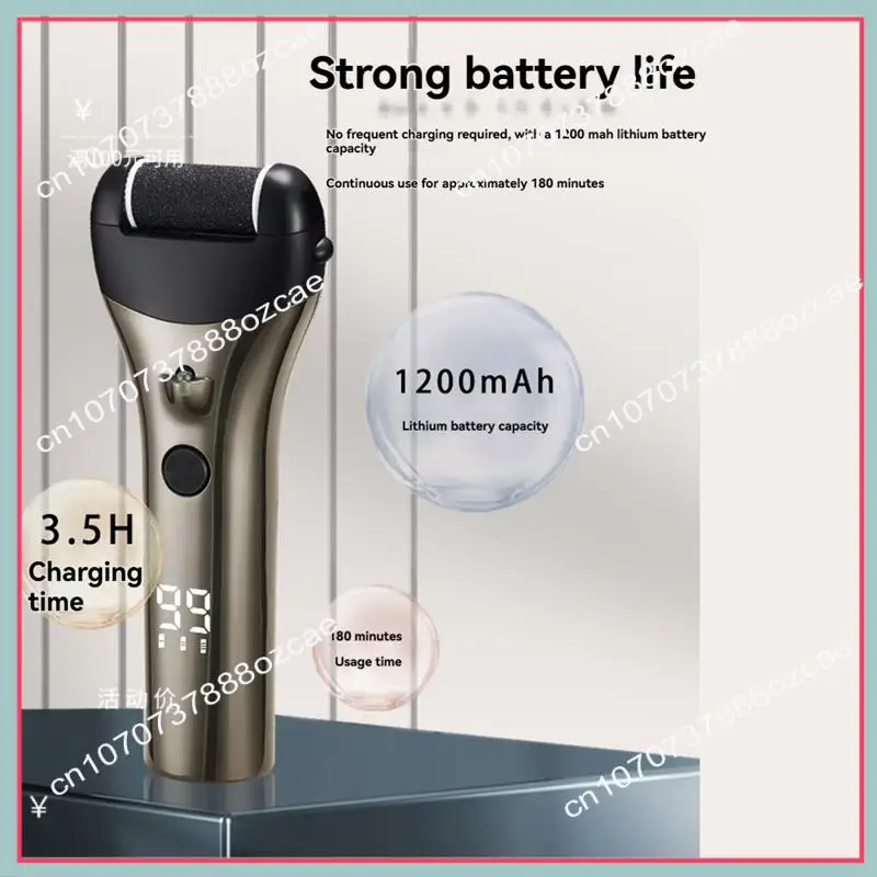 

Перезаряжаемая черная электрическая шлифовальная машинка для ног A26P — беспроводная, автоматическое средство для удаления мозолей и педикюра