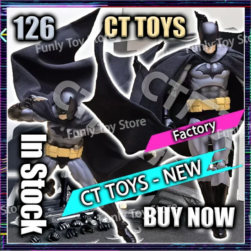 

В наличии Ct Toys Batman Mafex 126 Bat Man Dc Hush Black Version Аниме Фигурка Статуя Модель Пользовательские Подарки Детские Игрушки