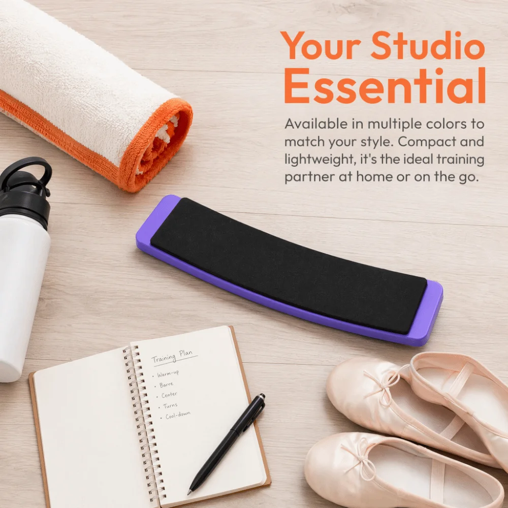 Comfortable ABS Turning Board Curved Rounded Corners Dance Training Board Lightweight Non-Slip Pirouette Trainer Ballet Practice