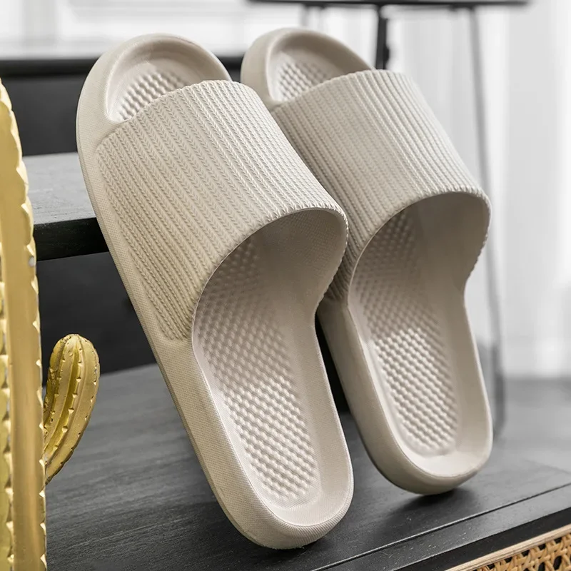 Couple Slippers Summer Home Feet Stepping Feeling Simple Light Comfortable Home Living Room Bathroom Slippers Sandalias Hombre45