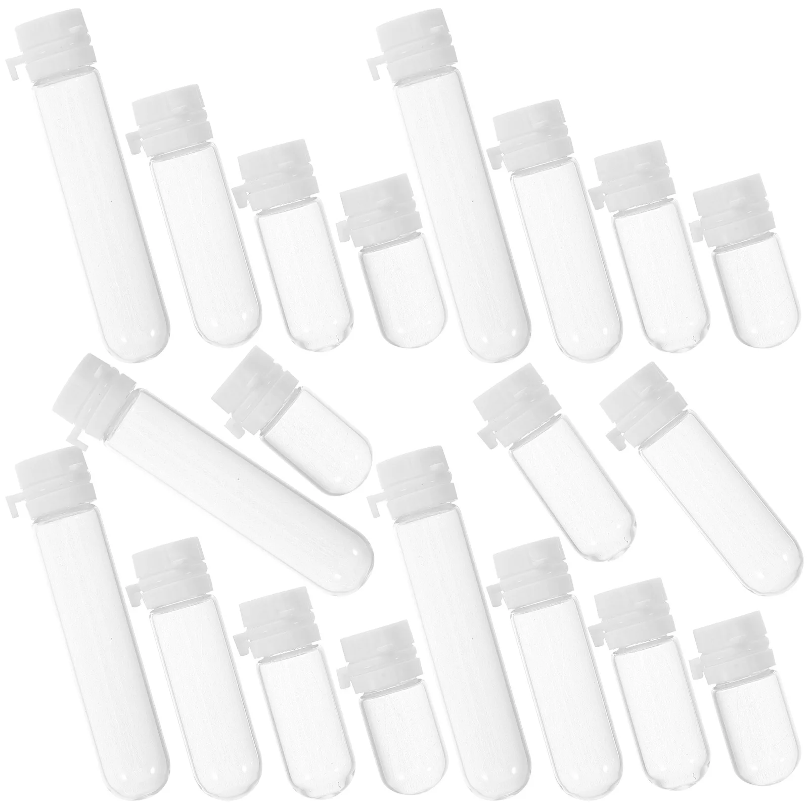 

20Pcs Essence Serum Bottle Round Bottom Glass Containers Leakproof for Essential Oils Travel Liquid Storage Reusable