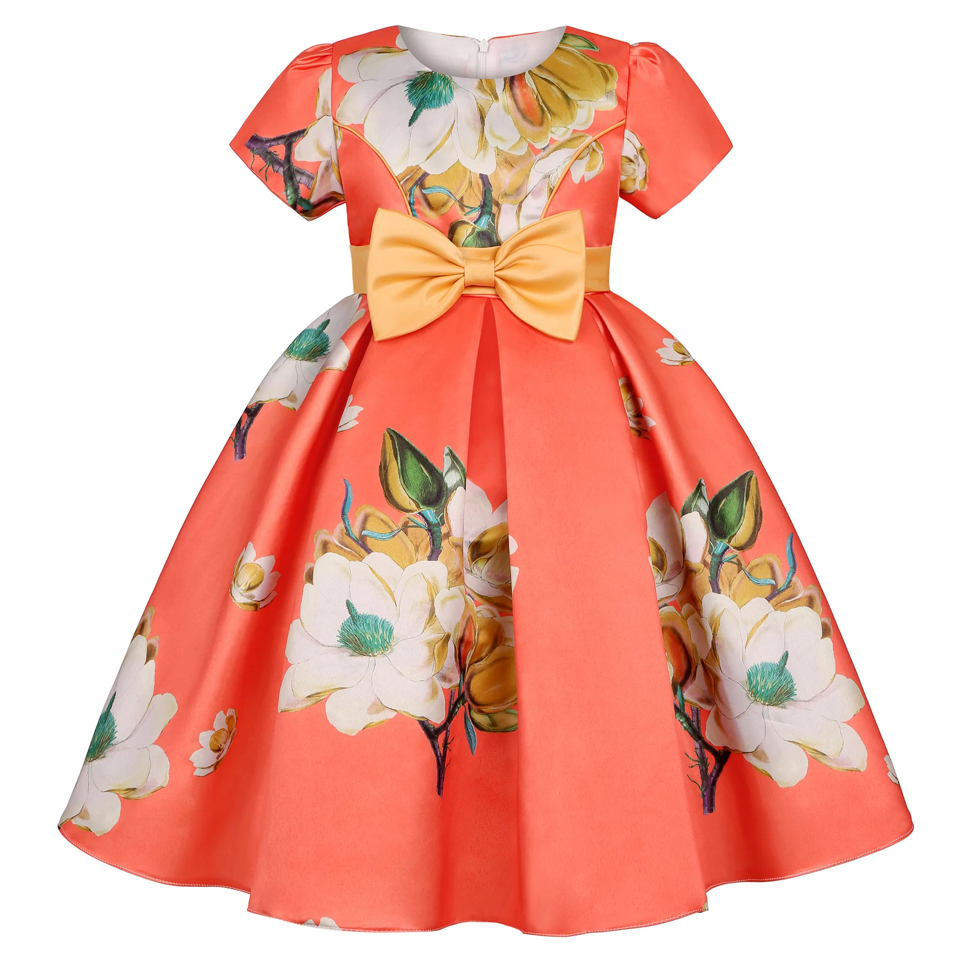 New Girls Kids Flower Elegant Causal Princess Party Dresses Children Clothing Christmas Birthday Wedding Party Baby Girl Dress