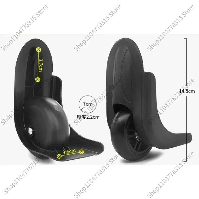 JL018# Fixed Right‑Angle Directional Caster Wheel, Spare Replacement Roller for Trolley Luggage Repair