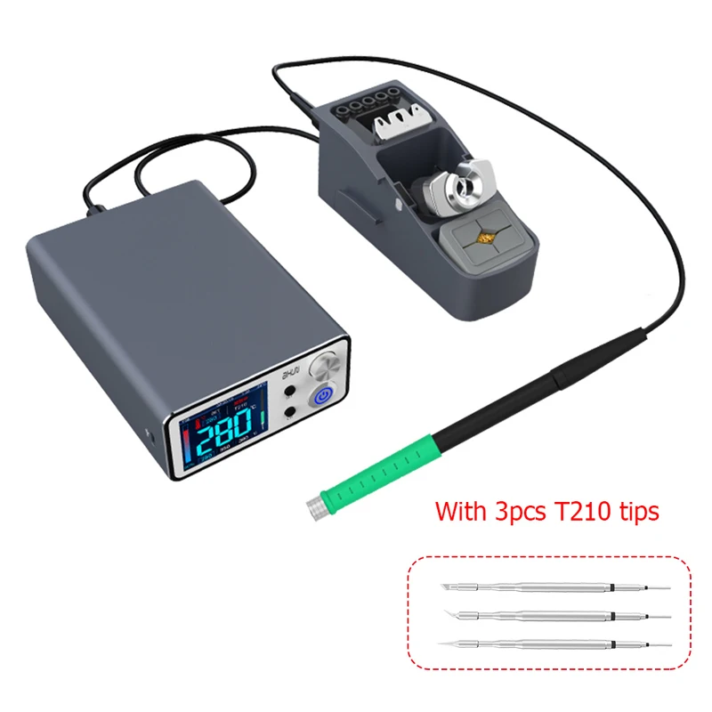 

T3B Smart Soldering Station Ideal Solder Station with T210 Handle and Holder C210 Soldering Iron Tips