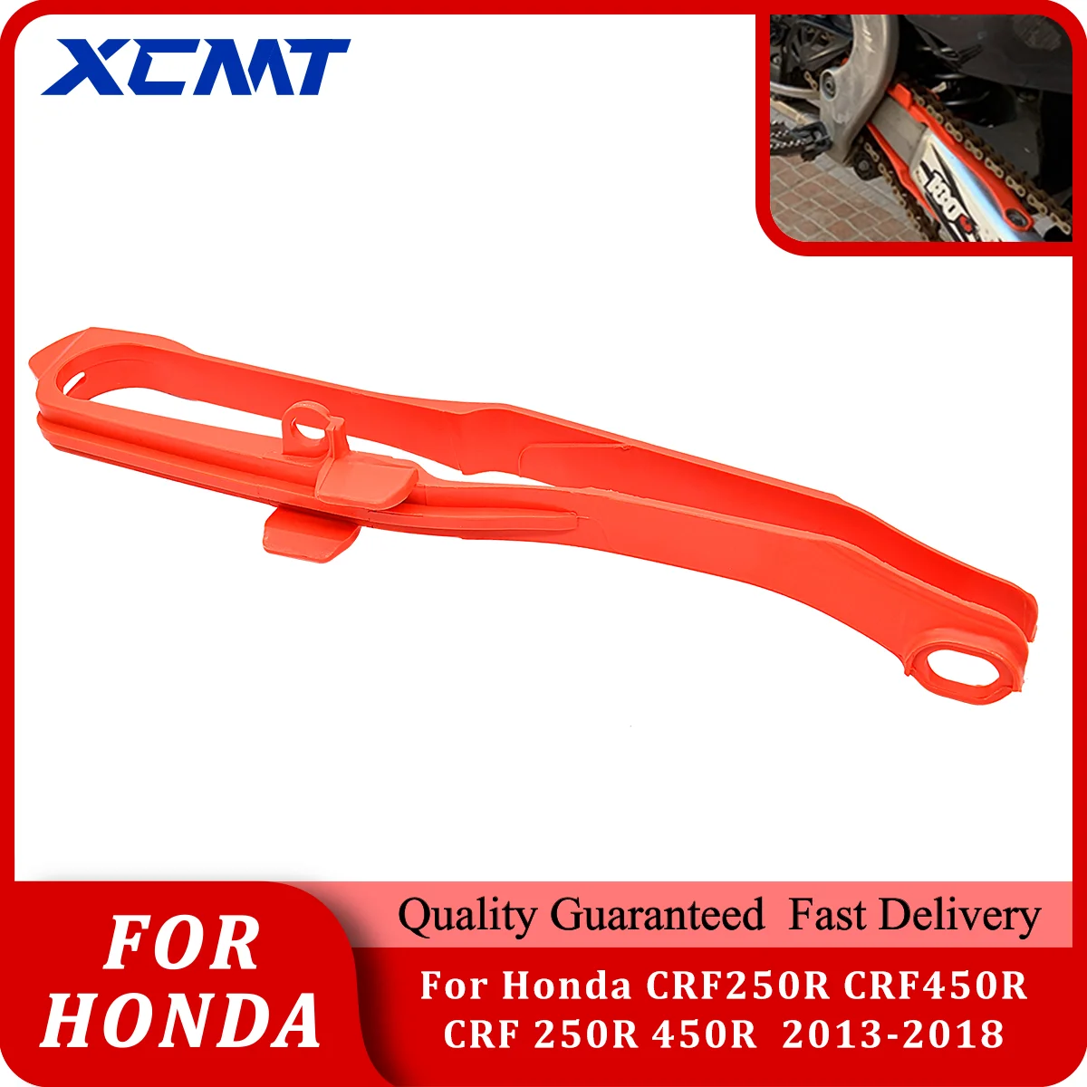 

For Honda CRF250R CRF450R CRF 250R 450R 2013-2018 Motorcycle Swingarm Chain Slider Guide Guard Enduro Dirt Pit Bike