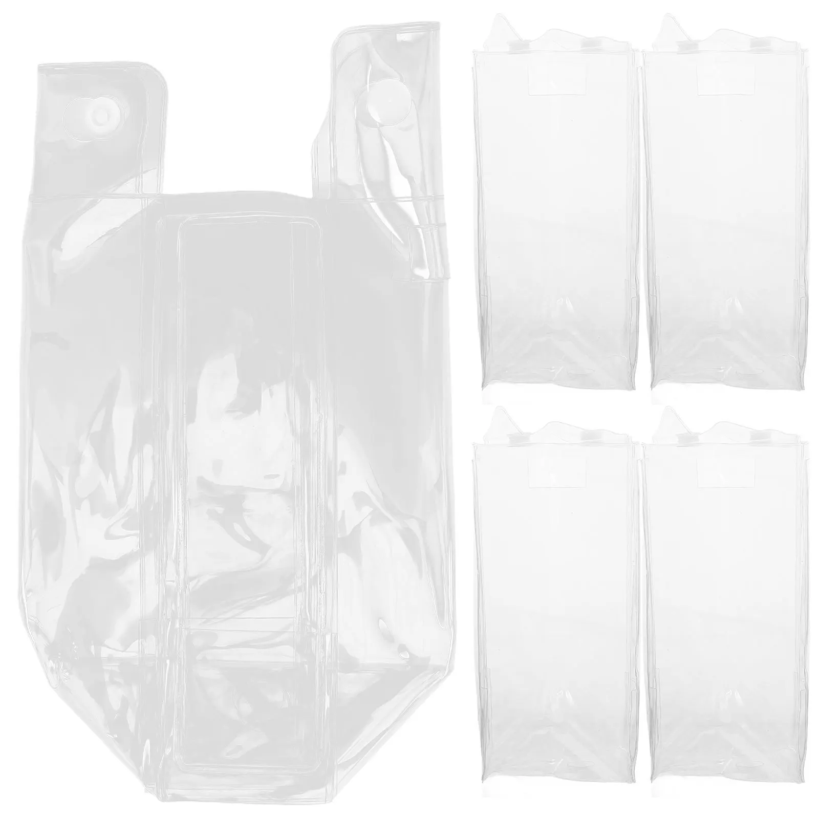 

5pcs Remote Controller Cover Transparent Pvc Protective Sleeve For Industrial Transmitter Guard Case Tool Organizers