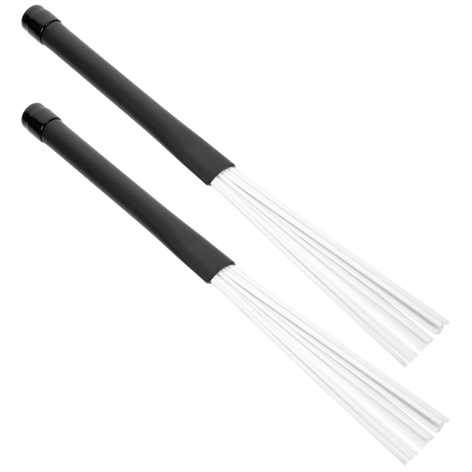 

Nylon Drum Brush Wire Brushes Jazz Drumstick with Plastic Handle Convenient Accessories