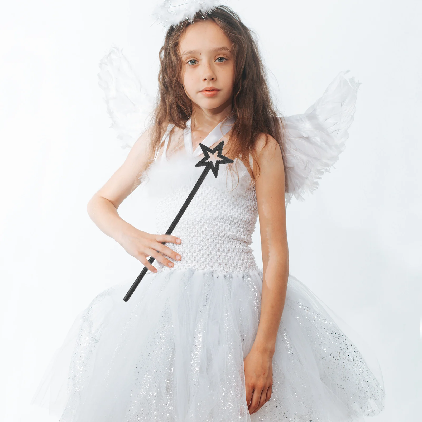 6 pçs estrela varinha varinhas de fadas para meninas cosplay festa prop crianças princesa traje acessórios desempenho palco