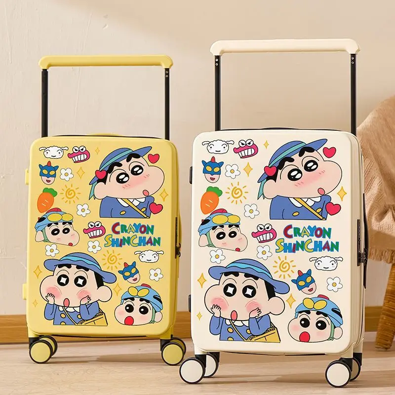 

Чемодан-тележка 220-24 дюйма с изображением Шин-чана, яркий, модный, простой дизайн, большой объем, для путешествий и хранения вещей