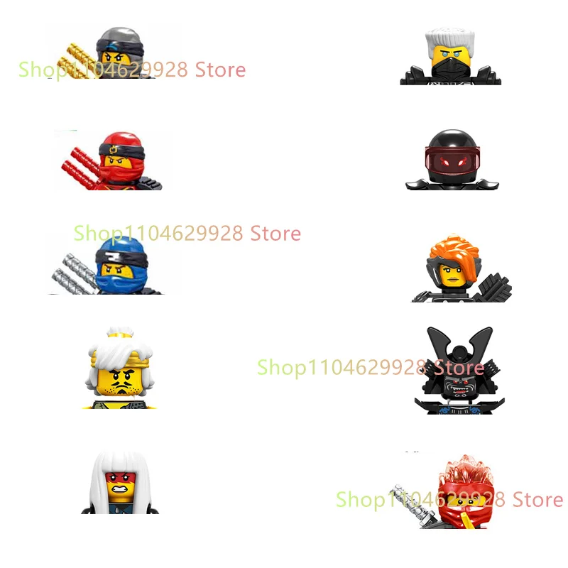 Anime Cartoon TV Ninja Toy Figures Warriors Lloyd Arin Nya Building Blocks Bricks Toys