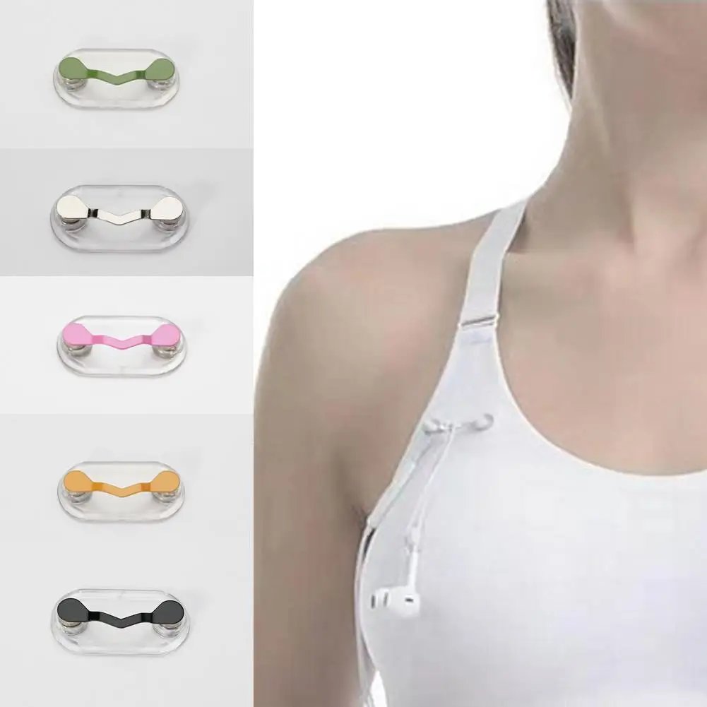 Magnetic Hang Eyeglass Holder Pin Brooches Portable Clothes Clip Buckle Magnet Fashion Multi-function Glasses Headset Line Clips