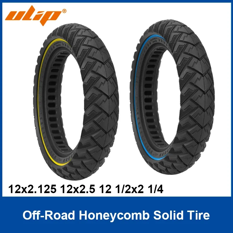 

Ulip 12x2,125 12x2,5 Твердая внедорожная шина 12 1/2x2 1/4 сотовые шины Слот 28 мм для электрического скутера 12-дюймовая универсальная шина
