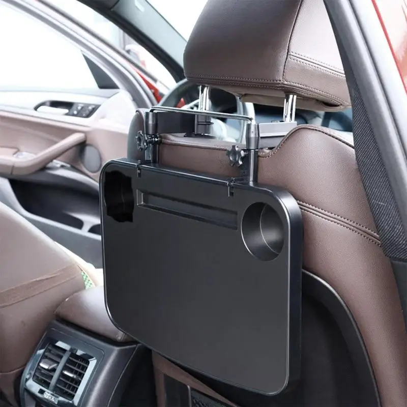 Car Table Foldable Car Tray For Steering Wheel Auto Steering Wheel Desk Car Travel Table With Drink Cup Groove For Laptop Tablet