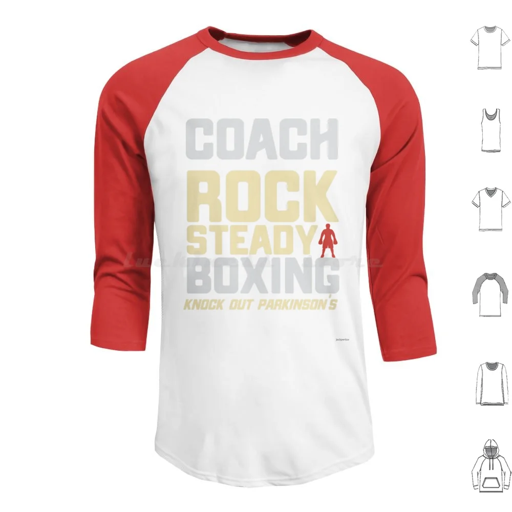 Rock Steady Boxing Beat Parkinson's sweat à capuche coton à manches longues Parkinsons Steady Boxing Beat manches longues Knock