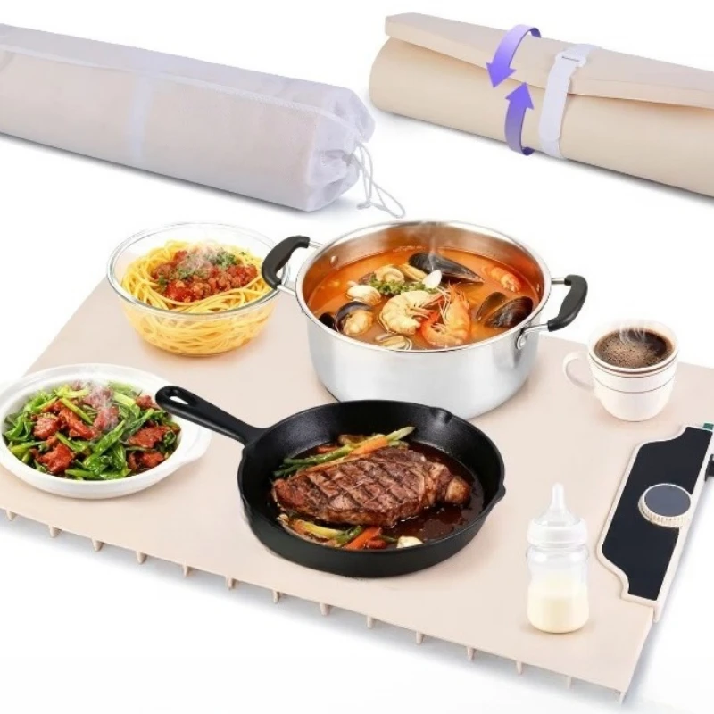 23.6X15.8 inch 300W fast heating electric silicone food heating pad 14 gears temperature level 10 hour timer