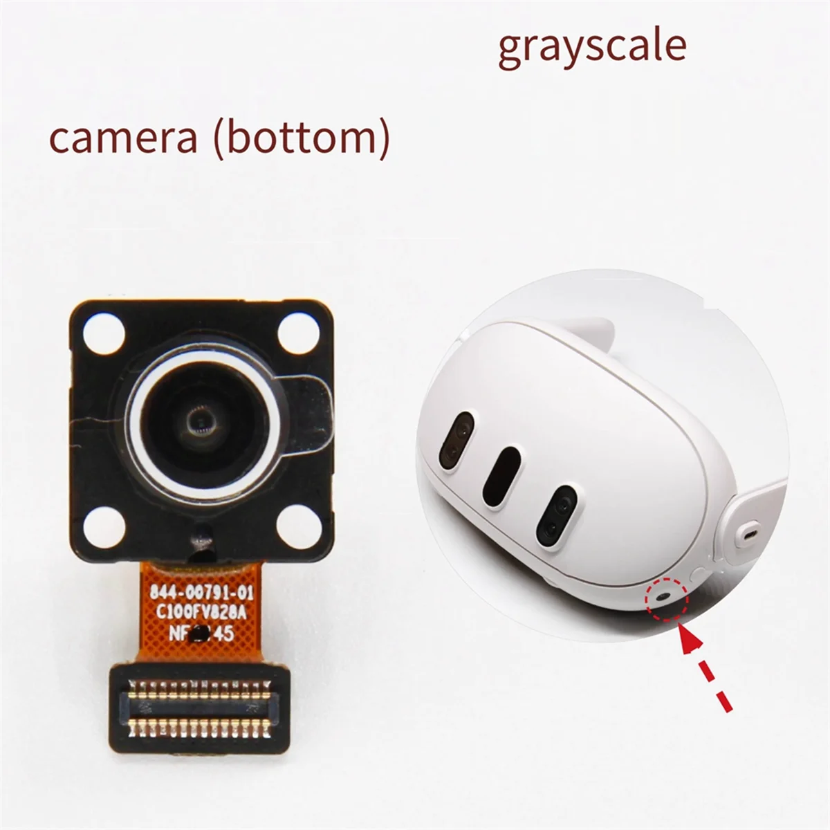 POP-lSLAM Grayscale Camera for Oculus Quest 3 VR Headset Grayscale Recognition Camera Replacement Part for Meta Quest