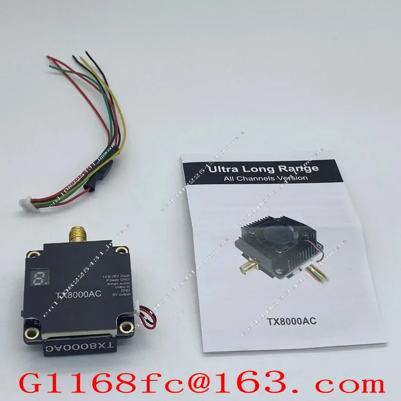 TX8000AC 5.8G 8w Plastic FPV   Long-distance Transmission 96CH Chart Crossover Machine with TBS for RC Parts and Accs