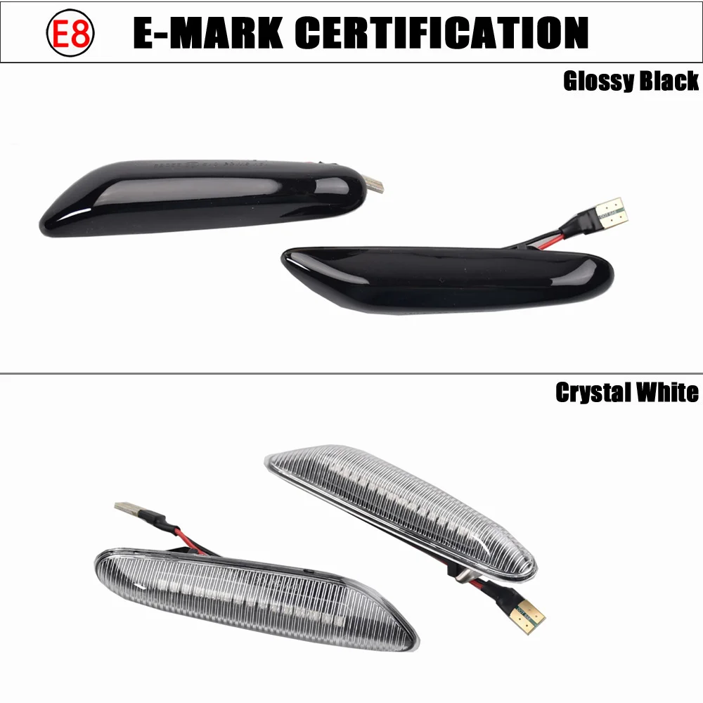 Dynamisches LED-Blinklicht Seitenmarkierungsleuchte für BMW E60 E61 E90 E91 E87 E81 E83 E84 E88 E92 E93 E82 E46 1 3 5 Serie X1 X3 2004 – Detail 5