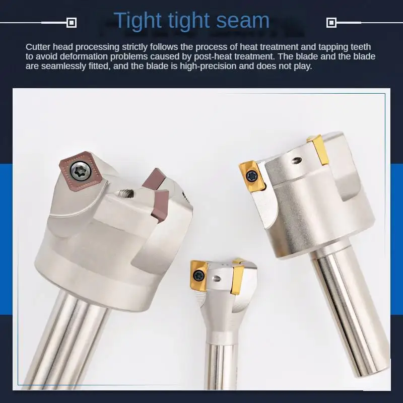 Integrated Right Angle Milling Cutter Bar BAP300R BAP400R Straight Shank C16 C20 Turret Milling Machine R5 Cutter Disc