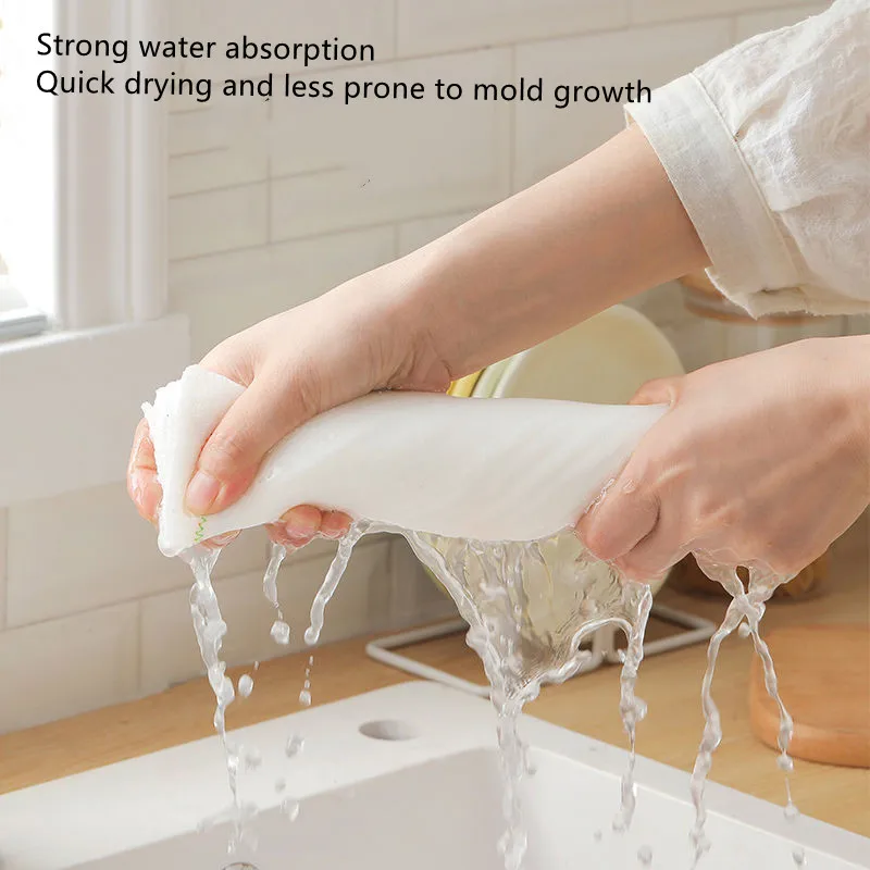 Kitchen cleaning cloth Super absorbent cotton yarn towel non-stick oil tray towel rag rag Napkin tableware Household cleaning