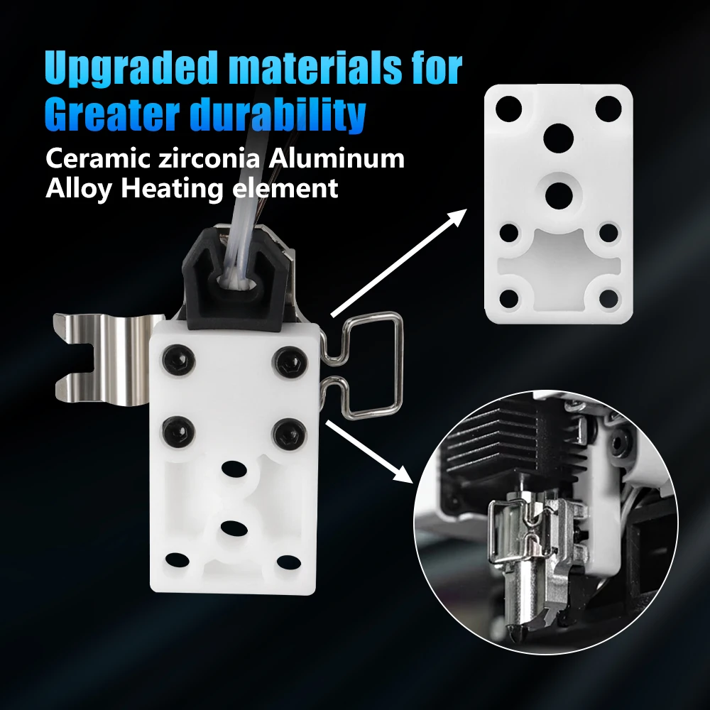 Für Bambu Lab A1 A1 Mini: Verbesserte Hotend-Heizeinheit mit Kabel, Keramik-Zirkonia-Montagekomponenten, 3D-Drucker-Zubehör – Detail 3