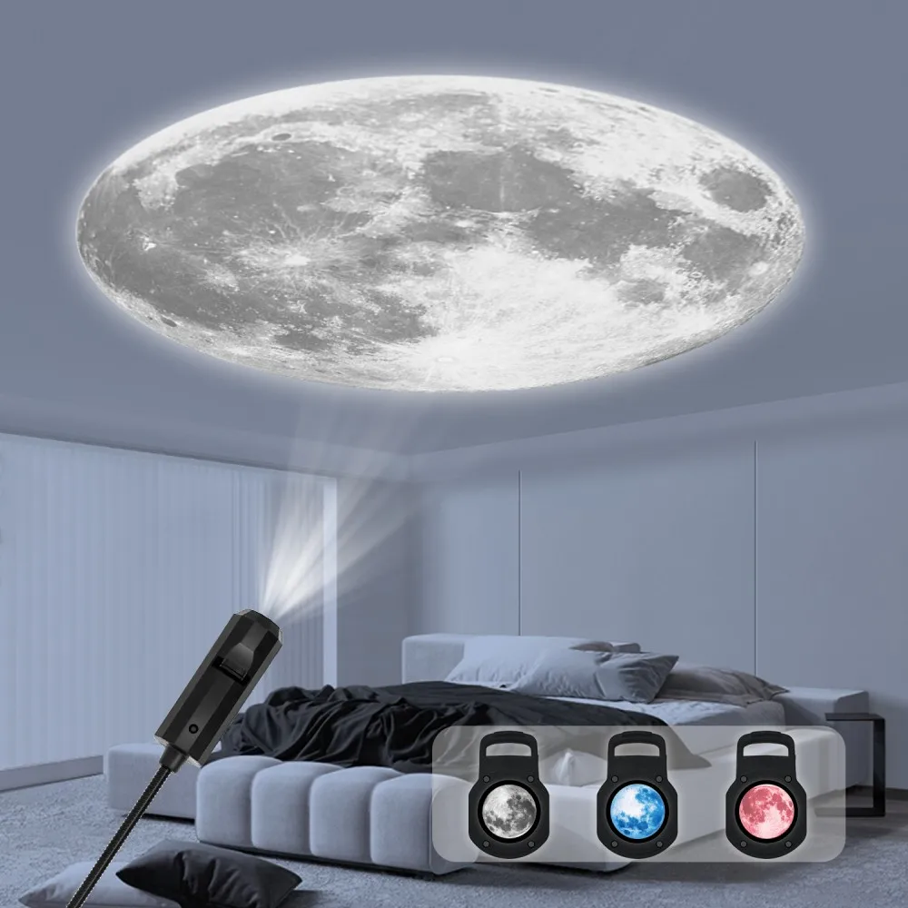 LED Starry Night Light Halloween Projection Light, Terrifying, Dreamy Planet, Starry Sky Atmosphere, Wall Decoration Atmosphere
