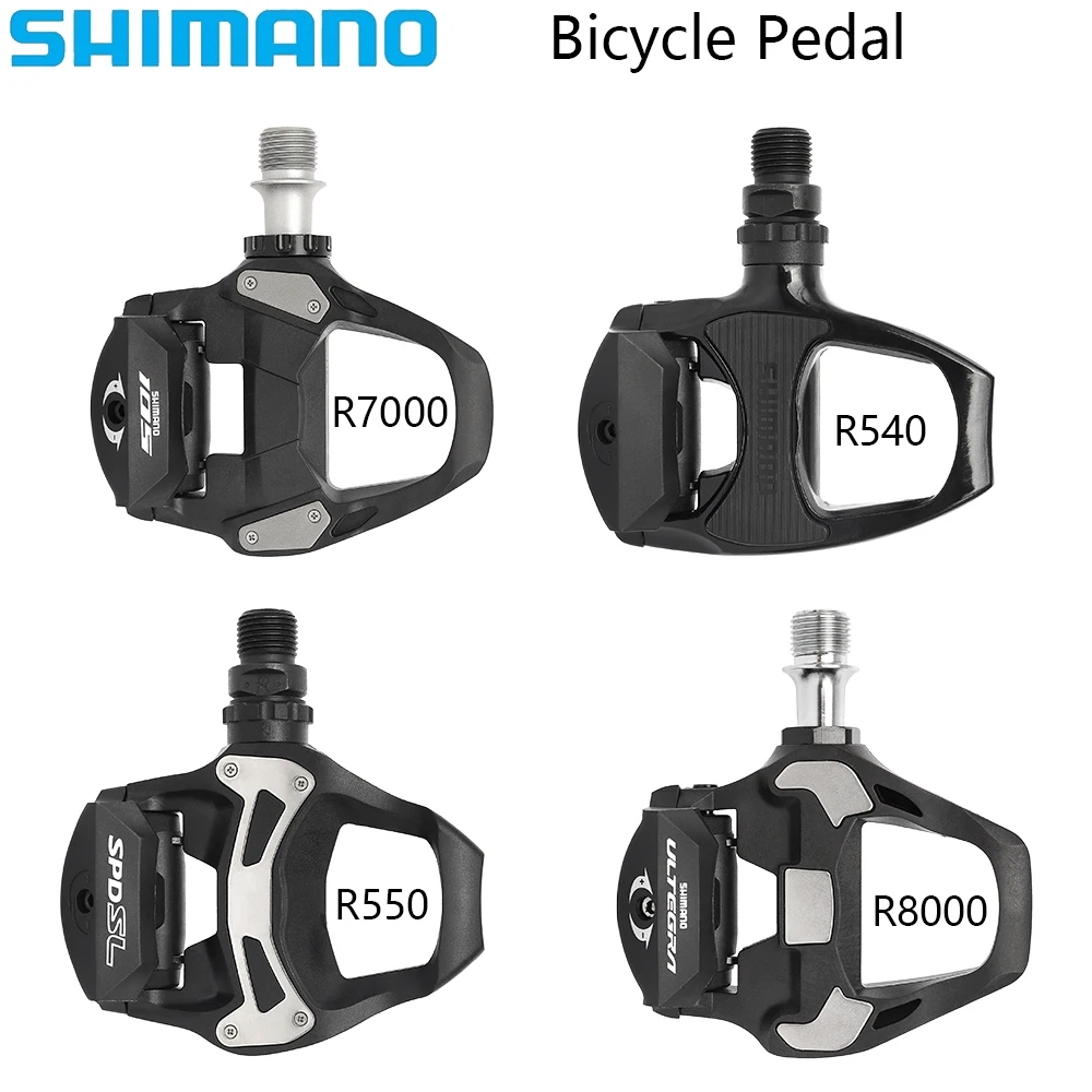 SHIMANO PD R540 R550 R7000 R8000 Road Bike Pedals Self-Locking Pedals With SH11 Cleats Original Bicycle Parts