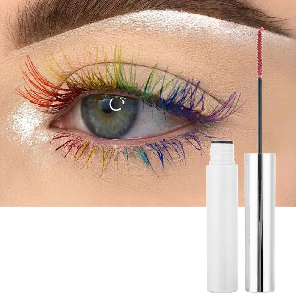 For For Handaiyan Rich Color Mascara Waterproof Long Lasting Thick Curling Eyelashes Extension Eye Makeup Cosmetic Vibrant Tint