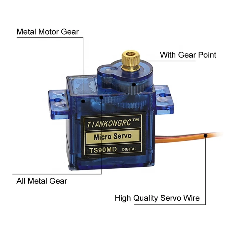 

30PCS TS90A TS90D TS90M TS90MD SG90 9g 4.8V-6V Micro Metal Gear Digital Analog Servo RC Airplane & Robot DIY Parts