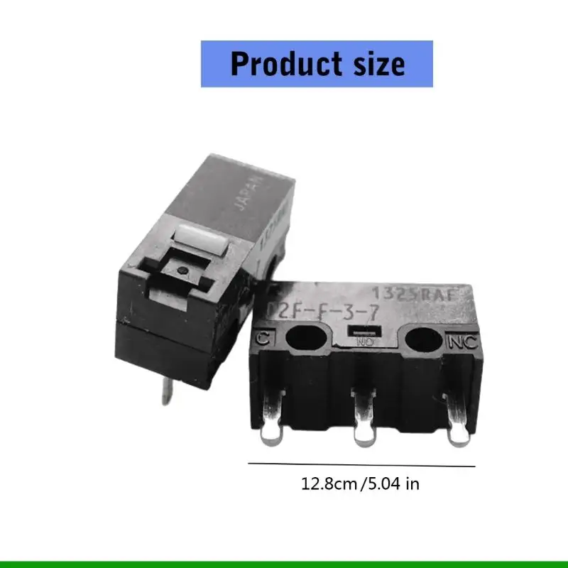 U55C 2PCS ตามหลักสรีรศาสตร์ D2F-F-3-7 0.74N เมาส์ Microswitch สำหรับคีย์บอร์ดเกมในสำนักงาน