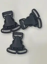 Black 25mm 3 Way Three Point Side Release Buckle Quick Plastic Black Baby Carrier Accessories Car Seat Bag Webbing Backpack