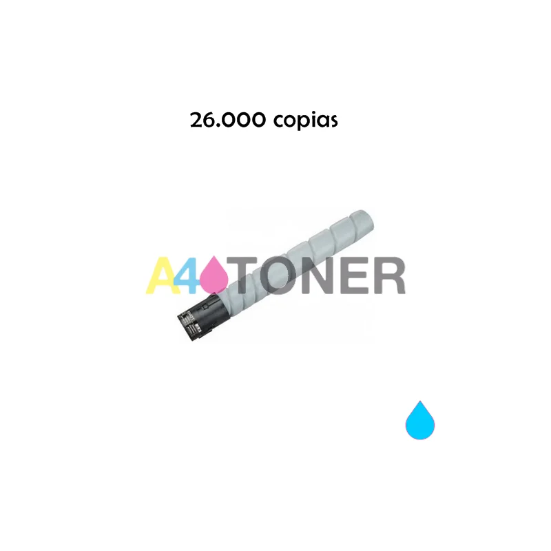 Compatible Toner Konica Minolta TNP324/TNP-324/NPT 324 generic cyan to konica Minolta a8d.250 A4toner.com